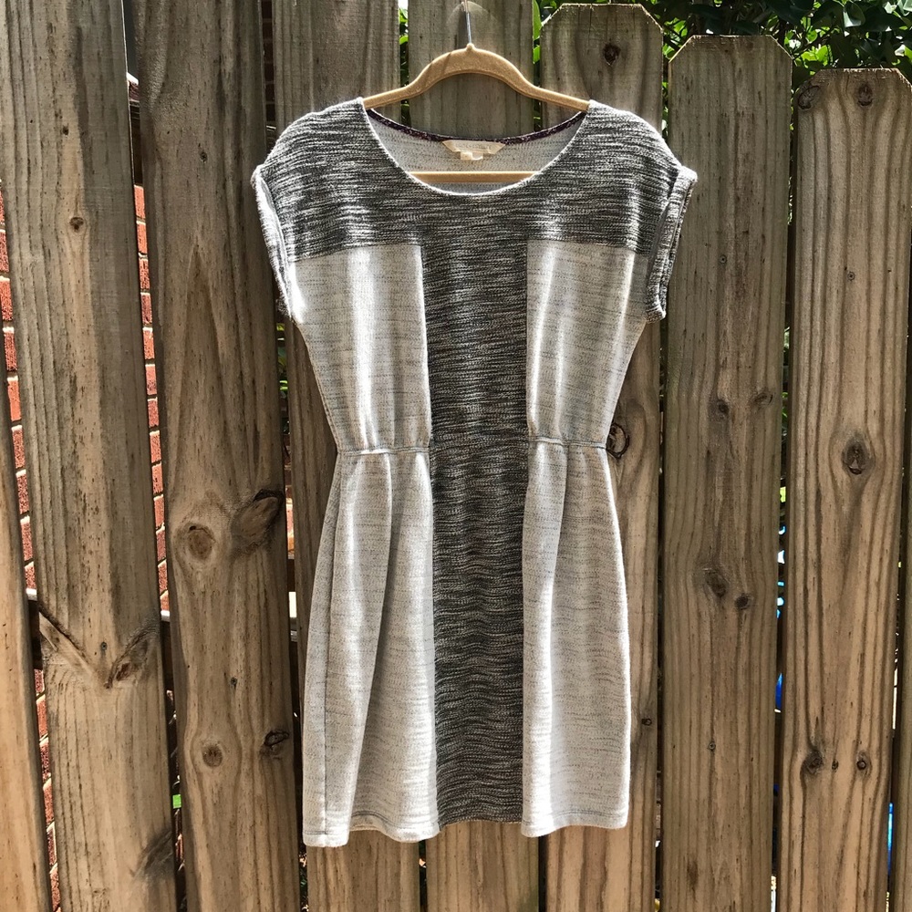 Anthropologie dress in textured grey